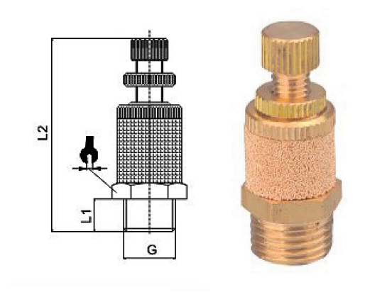 Silencer fittings QS SG